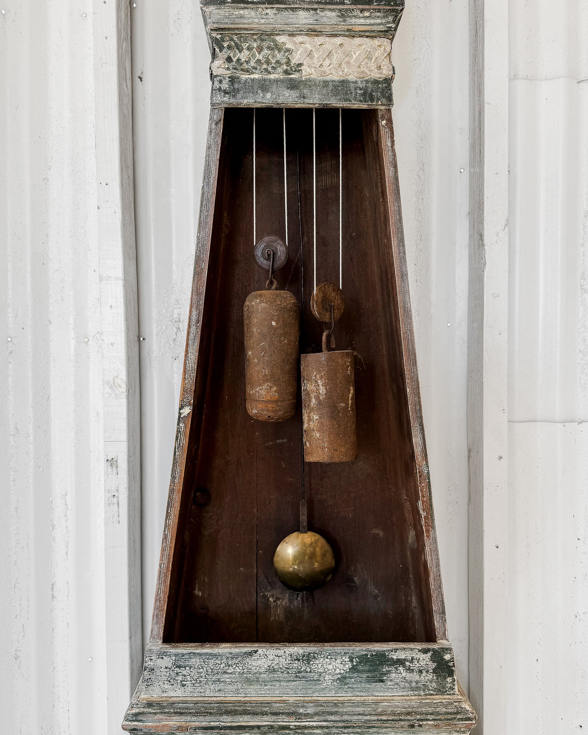 Antique Dry Scraped Swedish Tall Case Clock — East End Salvage